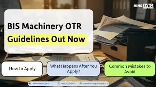 BIS Machinery OTR Guidelines Explained | How to Apply, Site Audit, Machinery safety HSN | IS 16819