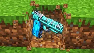 Minecraft, But Drops Are Super Guns...