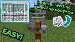 1.21 ZERO-TICK TWISTING VINE AND BONEMEAL FARM in Minecraft Bedrock (MCPE/Xbox/PS4/Switch/PC)