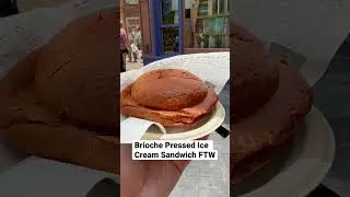 Croque Glaces is what it&rsquo;s called and it&rsquo;s delicious. #disneyworld #epcot #icecream