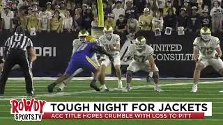Keylan Rutledge discusses Georgia Tech's 42-28 loss to Pitt