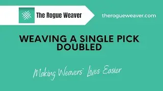 Weaving a single pick doubled