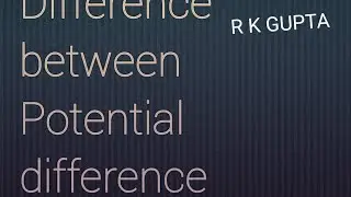 difference between potential difference and electro motive force