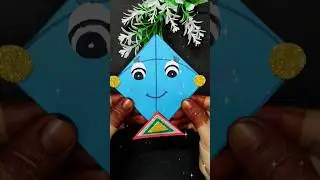 DIY Makar Sankranti Special Kite Making Patang Kaise Banaen Tutorial #diy #craft #shorts #kids #kite