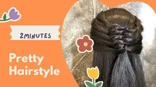 2minute easy hairstyle for girls |for open hair |back to  school/college hairstyle@beautywithmehwish