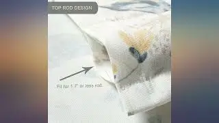 Leeva Birds Printed Tie Up Shades Curtains for Bathroom, Rod Pocket Adjustable review
