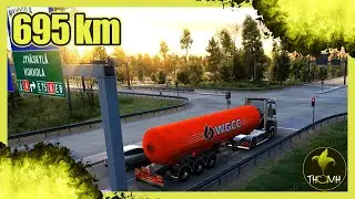 ETS2: POV Driving Scania loaded LPG 22 t Oulu (FI) Tallinn (EST) 695 km Ultra Realistic Graphics