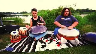 The Handpan Project - Ted Munyer and Maxwell Johnson improv with Handpan and Frame Drum