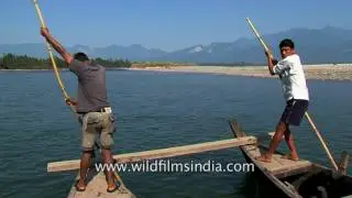 This is how people cross river Dibang in Arunachal Pradesh