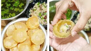 बिना सोडा गुब्बारे जैसी फुली-फुली,करारी आटा-सूजी की पानीपुरी।।Panipuri।। Golgapaa