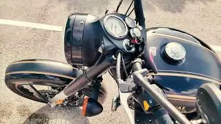 Royal Enfield Classic 500 Tribute Black. Some thoughts about it. Walk around, comments, start up.