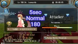 Dr.leonardo 180 normal - toram online 5sec fast kill eagle talon even collab