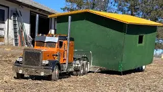 Playing with rc and transporting a little shed
