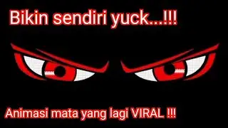 Bikin animasi mata yang lagi VIRAL !!! running text