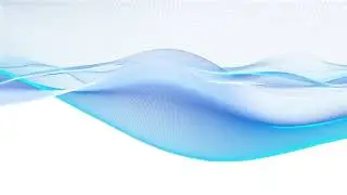 Abstract wave motion blue background. Looping 4K video.