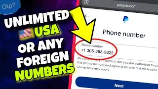 ☎️How to Get UNLIMITED USA / International Phone Numbers for ANY OTP Verification