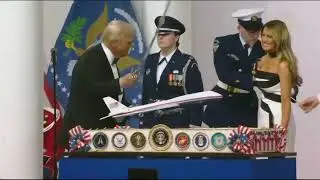 Trump and JD Vance cut cake at Commander in Chief Inaugural Ball