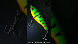 FIRE TIGER PATTERN USING SPRAY PAINT - 150mm 80g Floating Stickbait #stickbait #firetiger