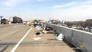 Trailer disintegrates 032614