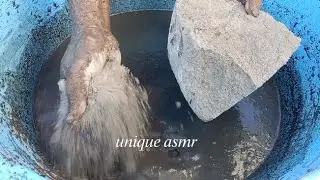 Charcoal ashes grainy sand chunk's non stop Crumbling ASMR