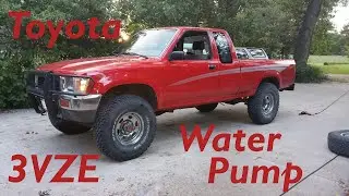 Toyota Pickup 3VZE Water Pump and Timing Belt Idler