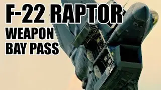 F-22 Raptor | Weapons Bay Door Pass And Roll | Cherry Point 2024