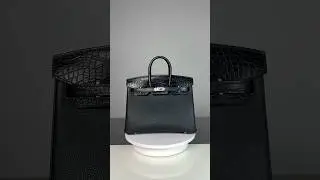Обзор Hermes Birkin Touch 25 Togo/Alligator matte Colour Black Hardware Palladium