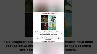 Zelda & Link Cast REVEALED for Live-Action Legend of Zelda Movie | 🎮 | #legendofzelda #shorts