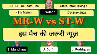 MR-W vs ST-W | Match no 48 | Dream11 | Melbourne Renegades Women vs Sydney Thunder Women | WBBL 2021
