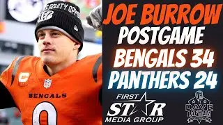 Bengals QB Joe Burrow | Postgame After Bengals Beat the Carolina Panthers 34-24