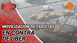 Taxistas marchan CONTRA UBER en Córdoba en reclamo al fallo judicial que habilita la APP de viajes