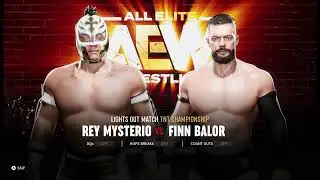 WWE AEW FIGHT FOREVER WRESTLEMANIA: REY MYSTERIO VS FINN BALOR #wwe #aew #wrestlemania