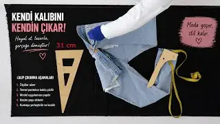 Pantolon Kalıbı nasıl çıkarılır 👉Çok kolay pantolon kalıbı