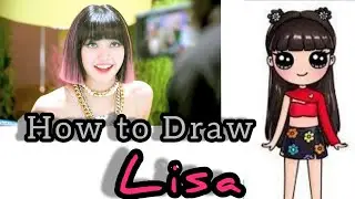 How to Draw Lisa Blackpink | Ice cream | Chibi Art #Short #ytshort
