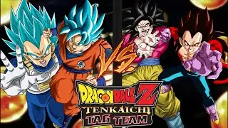 Goku y vegeta as&iacute; blue vs goku y vegeta ssj4 dbztttmods