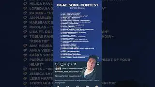 THE FINALISTS TO OGAE SONG CONTEST IS REVEALED #eurovision #ogae