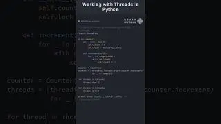 Working with Threads in Python Multithreading 