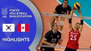 KOREA vs. CANADA - Highlights Women | Volleyball Olympic Qualification 2019