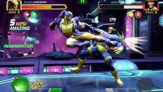 MARVEL: Contest of Champions ( Android, iphone, iOS HD) Overbash vs 5 STAR 90s CYCLOPS