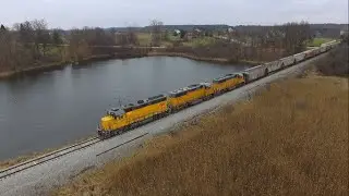 Chasing a Train from the Skies! (Drone shots only)
