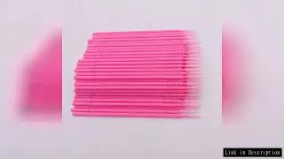100pcs/bag Long Head Micro Brushes Eyelashes Mascara Swab Lash Extension Brush For Makeup Applicator