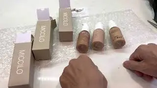 Winner unboxing - Miccilo foundation trio set