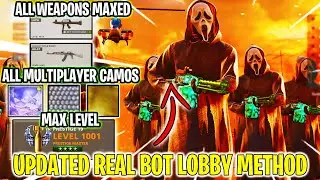 SOLO XP/CAMO *REAL* Bot Lobby Glitch UNLIMITED TIME (Level 1000 + DM Ultra Method)
