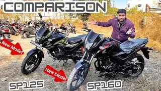 All New Honda 2025 Model Sp160 Vs Sp125 Detail Comparison Price Features Mileage New Update & Looks