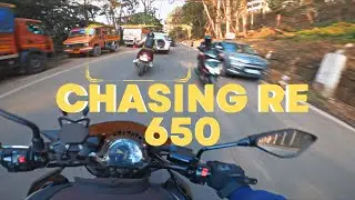 Chasing a RE 650 twin! ASMR