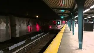 MTA NYC Subway : 207th Street - bound R46 (A) Train Departing Beach 116th Street (Weekend)