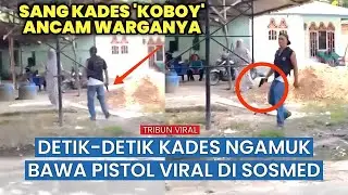 Viral Aksi &ldquo;Koboi&rdquo; Kepala Desa! Acungkan Diduga Senpi ke Warga, Padang Lawas Utara Geger