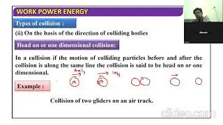Work and Energy-Collision in One-Dimension and Two Dimension |Coefficient of Restitution| Oblique