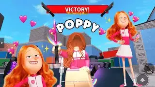 PLAYING MM2 AS POPPY 💖✨ (IPAD PRO GAMEPLAY)