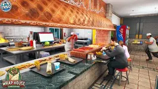 French Fries 🍟 and Big Lavash Bread - Wrap House Simulator 🌯 #3
